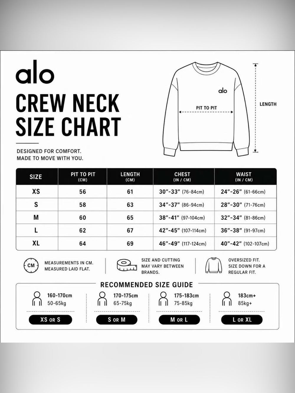 ALO Yoga Sweatshirt & Sweatpants Black Set - Picture 5 of 6